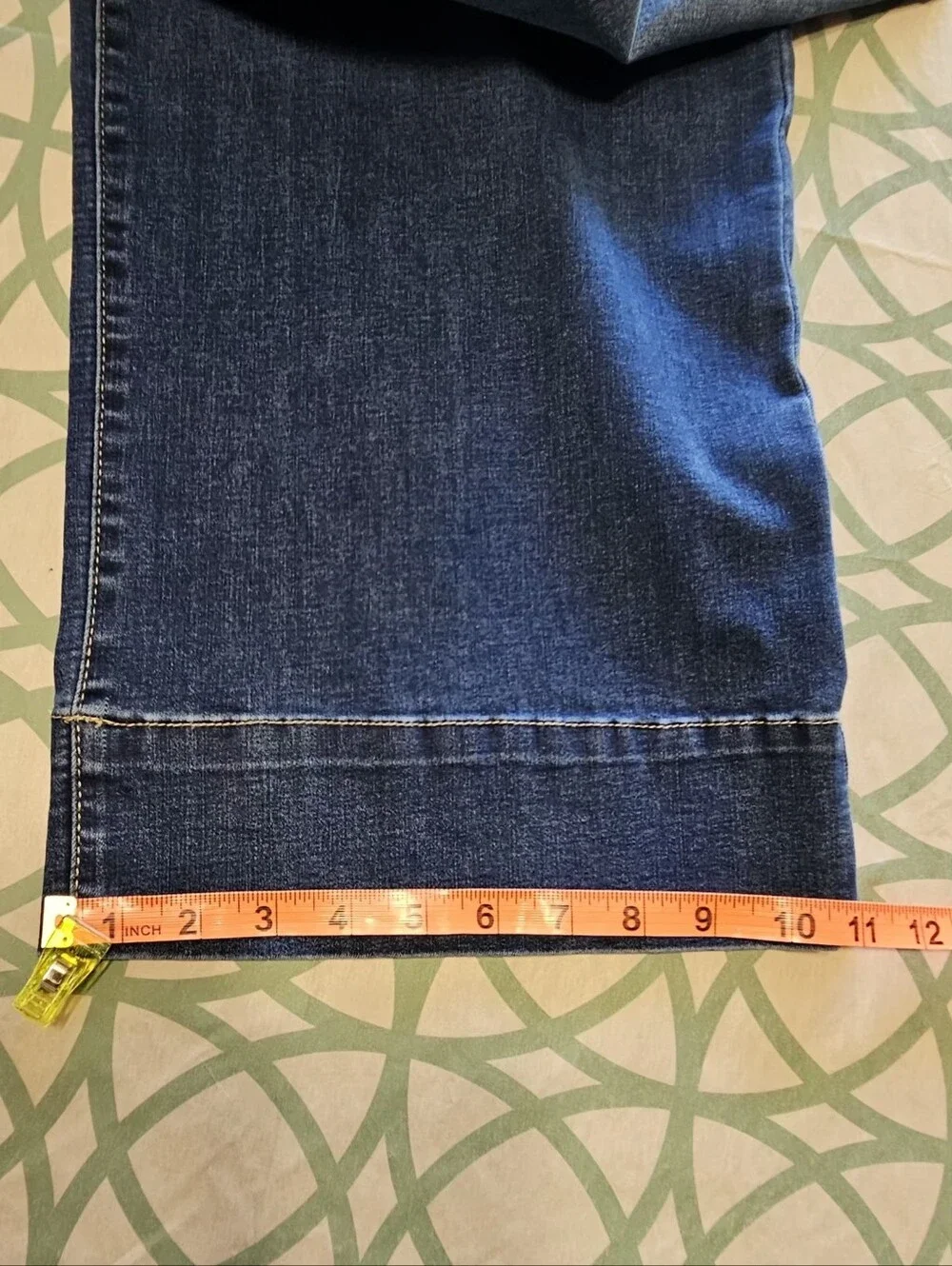 Celebrity Pink Juniors High Wide-Leg Patch Pocket Dark Wash Jeans Size 11/30 NWT - Picture 14 of 16